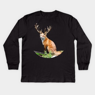 Forest Fox Kids Long Sleeve T-Shirt